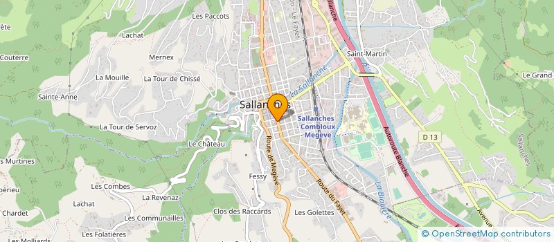 localisation de l'entreprise L'ART DU SMARTPHONE à SALLANCHES