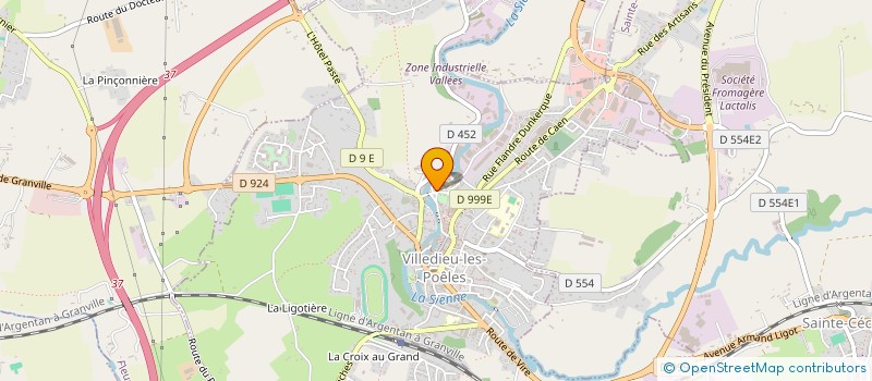 localisation de l'entreprise L'ART DU SOIN SOURDIN  VILLEDIEU-LES-POELES-ROUFFIGNY