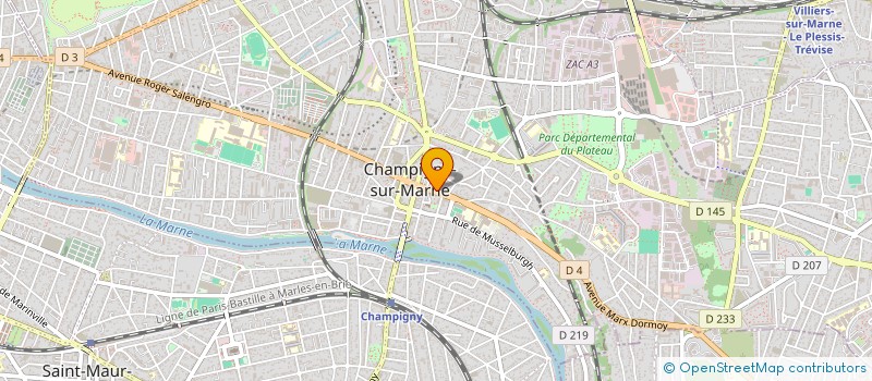 localisation de l'entreprise L'ART DU TECK à CHAMPIGNY-SUR-MARNE
