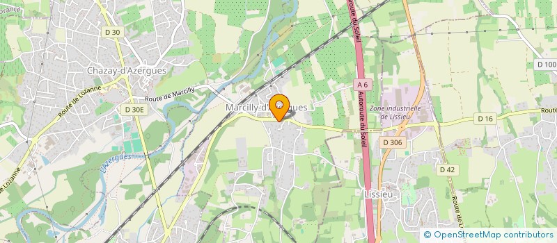 localisation de l'entreprise L'ART DU TOIT à MARCILLY-D'AZERGUES