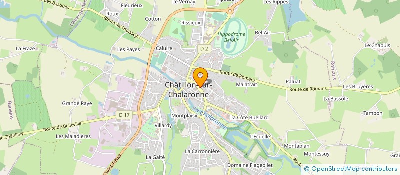 localisation de l'entreprise L'ART DU VITRAIL à CHATILLON-SUR-CHALARONNE