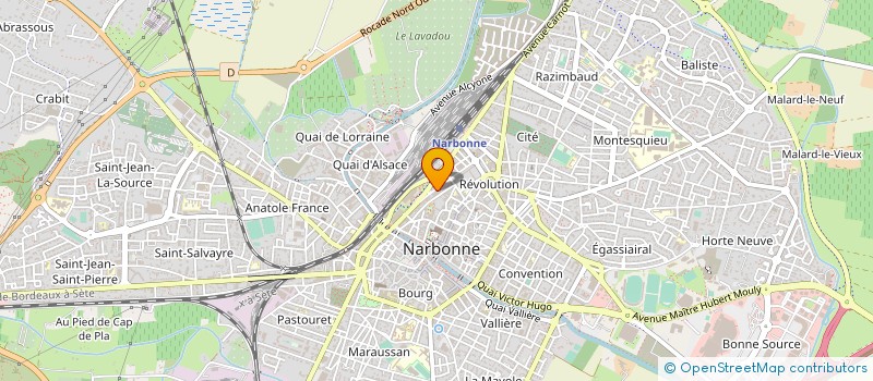 localisation de l'entreprise L'ART EN CADRE  NARBONNE