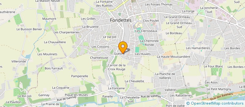 localisation de l'entreprise L'ART EN GRANGE EN TOURAINE à FONDETTES