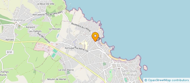 localisation de l'entreprise L'ART EN LIBERTE à SAINT-QUAY-PORTRIEUX