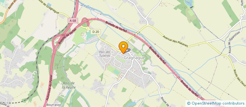 localisation de l'entreprise L'ART EN MIROIR  GRAGNAGUE