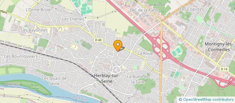 localisation de l'entreprise L'ART EN PLACE  HERBLAY-SUR-SEINE