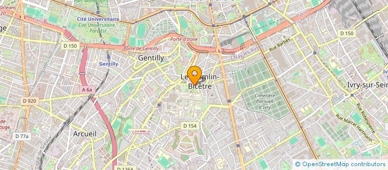 localisation de l'entreprise L'ART EN SOI  LE KREMLIN-BICETRE