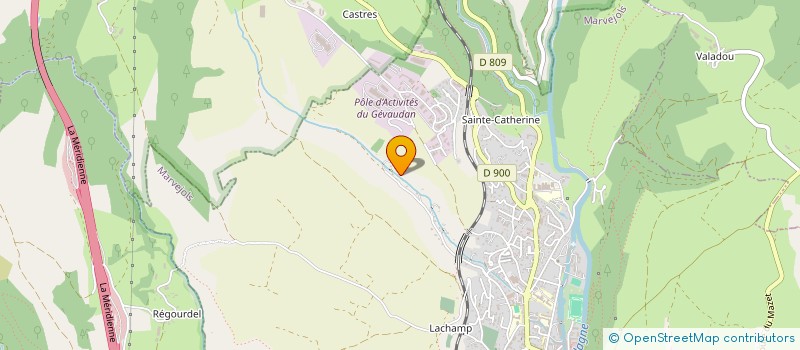 localisation de l'entreprise L'ART ET CREATION à MARVEJOLS
