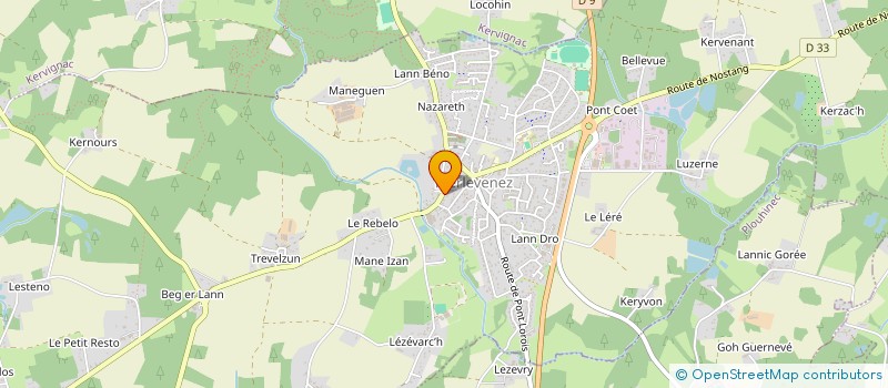 localisation de l'entreprise L'ART ET LA CREATION  MERLEVENEZ