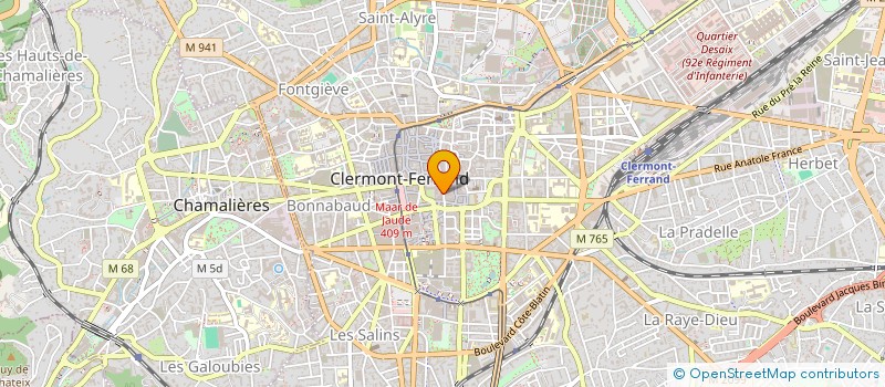 localisation de l'entreprise L'ART ET LA MANIERE à CLERMONT-FERRAND