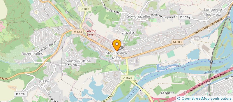 localisation de l'entreprise L'ART ET LA MANIERE  MOULINS-LES-METZ