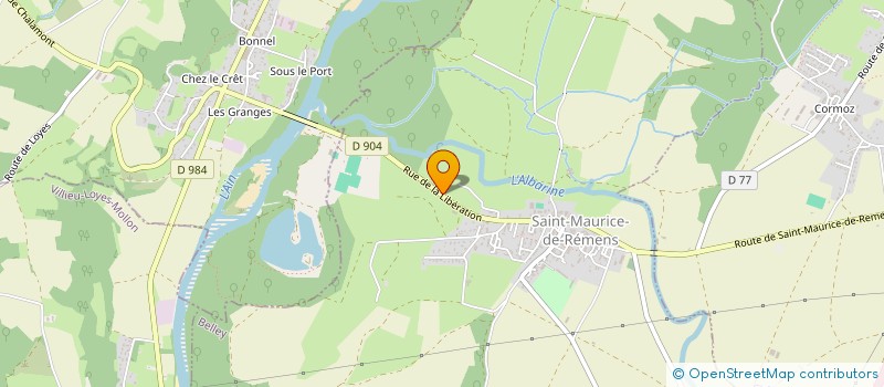 localisation de l'entreprise L'ART ET LA MATIERE  SAINT-MAURICE-DE-REMENS