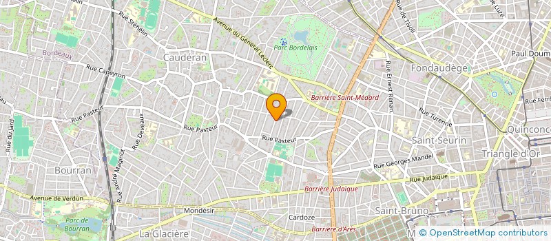 localisation de l'entreprise L'ART ET LA MATIERE - LAELAM  BORDEAUX