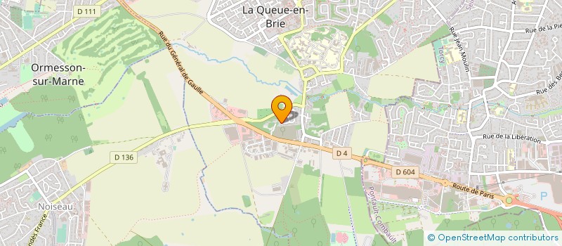 localisation de l'entreprise L'ART ET LE SERVICE DU VOLET ROULANT ET DE LA FERMETURE à LA QUEUE-EN-BRIE