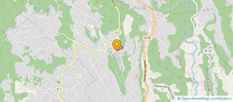 localisation de l'entreprise L'ART ET LE VIN à SAINT-PAUL-DE-VENCE