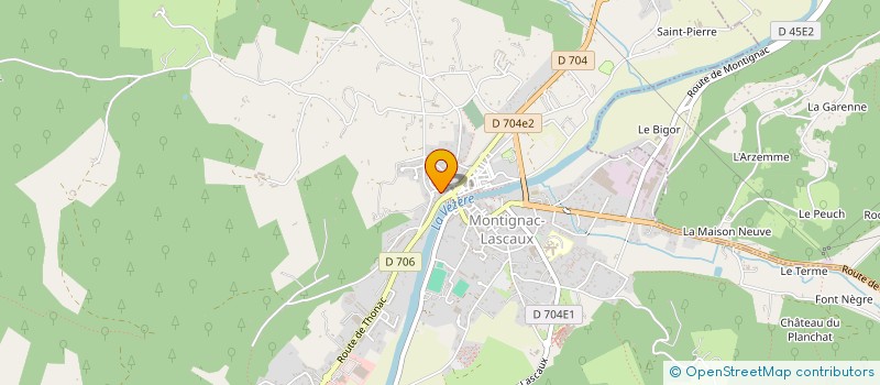 localisation de l'entreprise L'ART ET LE ZEN à MONTIGNAC-LASCAUX