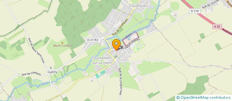 localisation de l'entreprise L'ART ET LES FLEURS  TOURNEHEM-SUR-LA-HEM