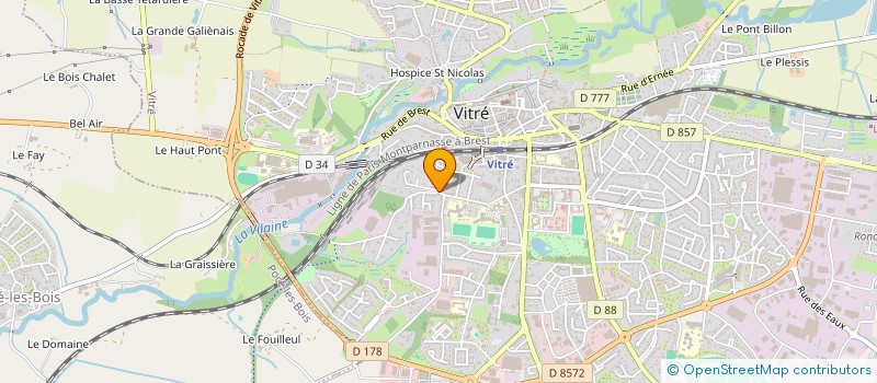 localisation de l'entreprise L'ART EVOLUTION  VITRE