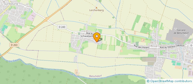 localisation de l'entreprise L'ART FERME  BETSCHDORF