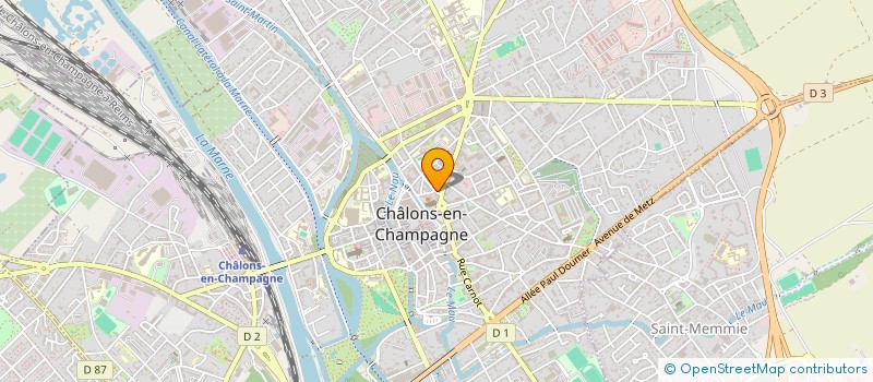 localisation de l'entreprise L'ART FLORAL à CHALONS-EN-CHAMPAGNE