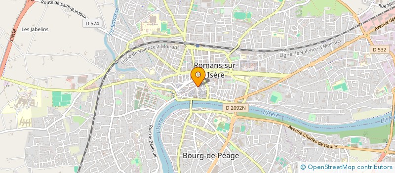 localisation de l'entreprise L'ART'MILLERIE  ROMANS-SUR-ISERE