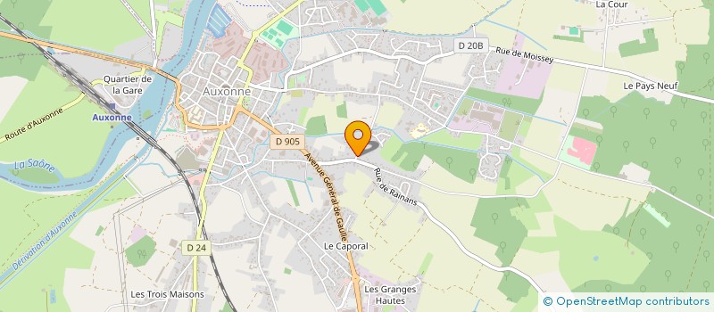 localisation de l'entreprise L'ART OSOIR  AUXONNE