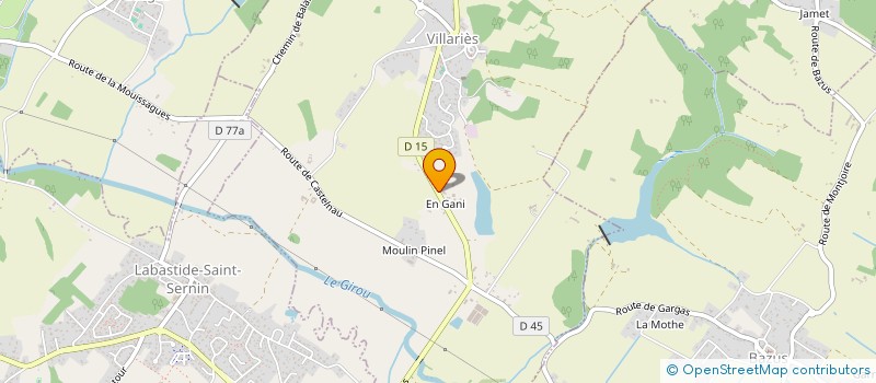 localisation de l'entreprise 'L'ART REALITE' STUDIO LA POUSSINIERE  VILLARIES