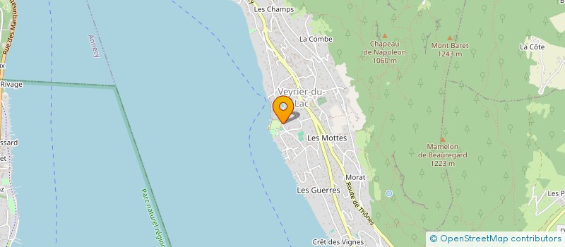 localisation de l'entreprise L'ART RIVE DROITE  VEYRIER-DU-LAC