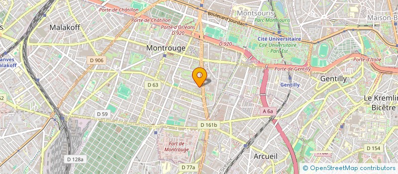 localisation de l'entreprise L'ART'RUE'  MONTROUGE