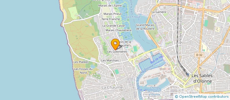 localisation de l'entreprise L'ART S'EMMELE à LES SABLES D'OLONNE