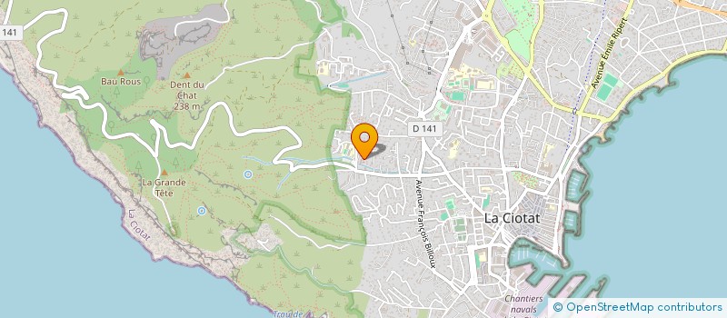 localisation de l'entreprise L'ART(SANS)FRIQUE  LA CIOTAT