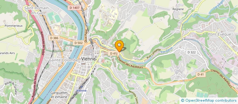 localisation de l'entreprise L'ART-SCENE à VIENNE