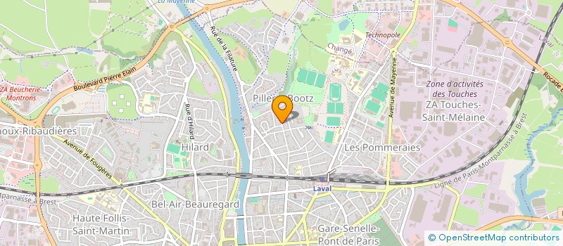 localisation de l'entreprise L'ART SCENE 5 3 à LAVAL