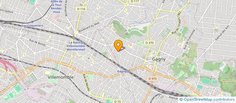 localisation de l'entreprise L'ART THEATRAL  GAGNY