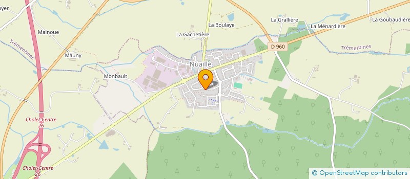 localisation de l'entreprise L'ART TISSE TICS (ATT)  NUAILLE