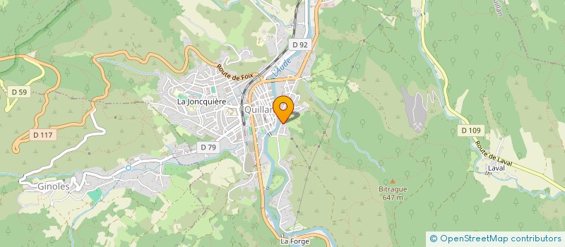 localisation de l'entreprise L'ARTCOLABE à QUILLAN