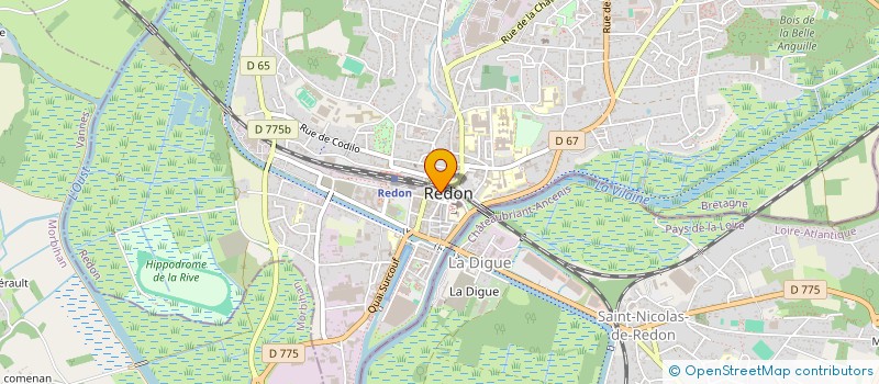 localisation de l'entreprise L'ARTEFACT  REDON