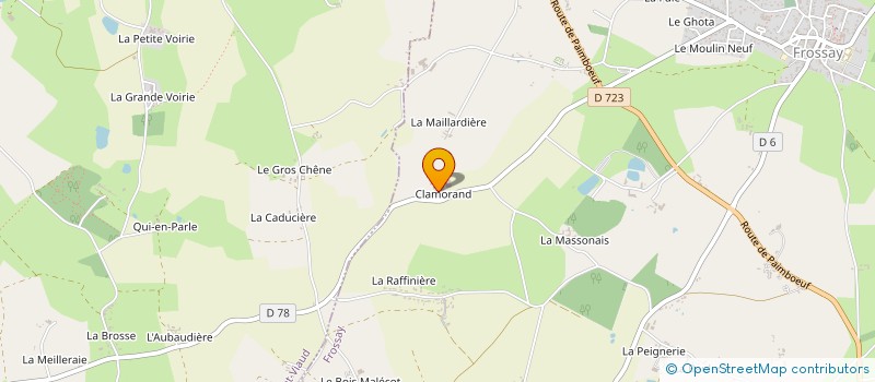 localisation de l'entreprise L'ARTELIER  FROSSAY