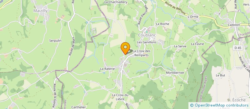 localisation de l'entreprise L'ARTERIE à COUBLANC