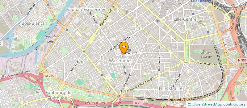 localisation de l'entreprise L ARTIFOLYTHEATRE ET CIE à LILLE