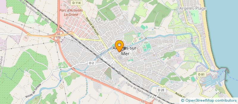 localisation de l'entreprise L'ARTISAN  ARGELES-SUR-MER