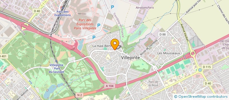 localisation de l'entreprise L'ARTISAN à VILLEPINTE