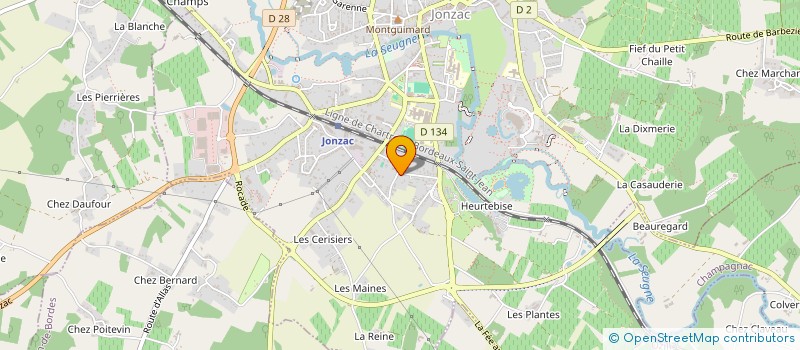localisation de l'entreprise L'ARTISAN BEAUX ARTS à JONZAC
