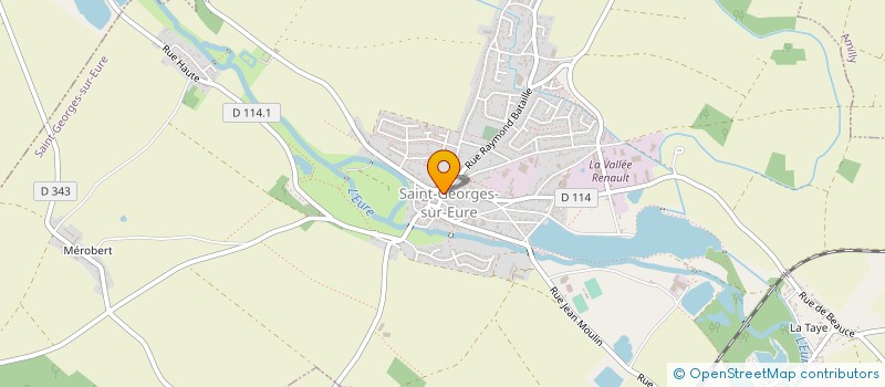 localisation de l'entreprise L'ARTISAN BOULANGER à SAINT-GEORGES-SUR-EURE