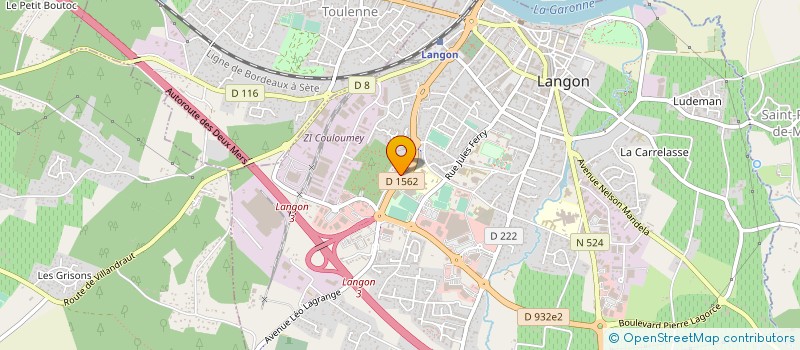 localisation de l'entreprise L'ARTISAN DE L'HABITAT à LANGON