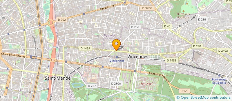 localisation de l'entreprise L' ARTISAN DE LA VUE à VINCENNES