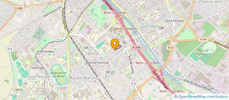 localisation de l'entreprise L'ARTISAN DES COULEURS à REIMS