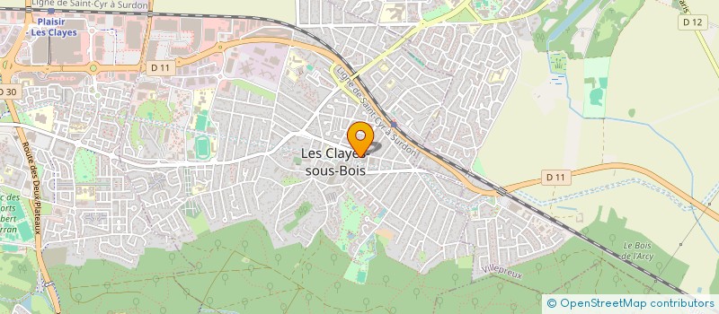 localisation de l'entreprise L'ARTISAN DES SAVEURS  LES CLAYES-SOUS-BOIS