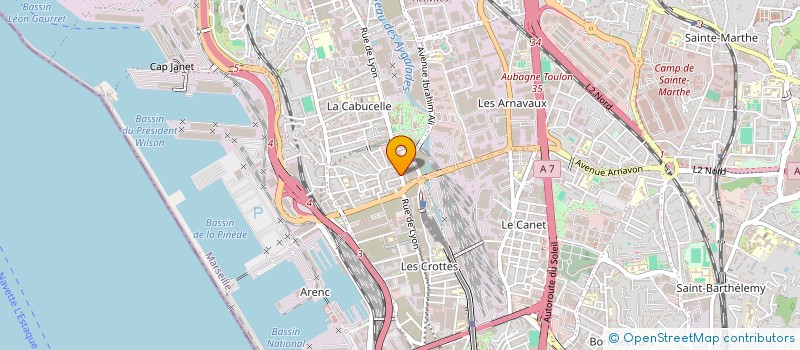 localisation de l'entreprise L ARTISAN DU BATIMENT à MARSEILLE