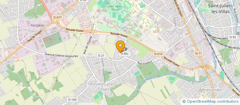 localisation de l'entreprise L'ARTISAN DU GOUT à ROSIERES-PRES-TROYES